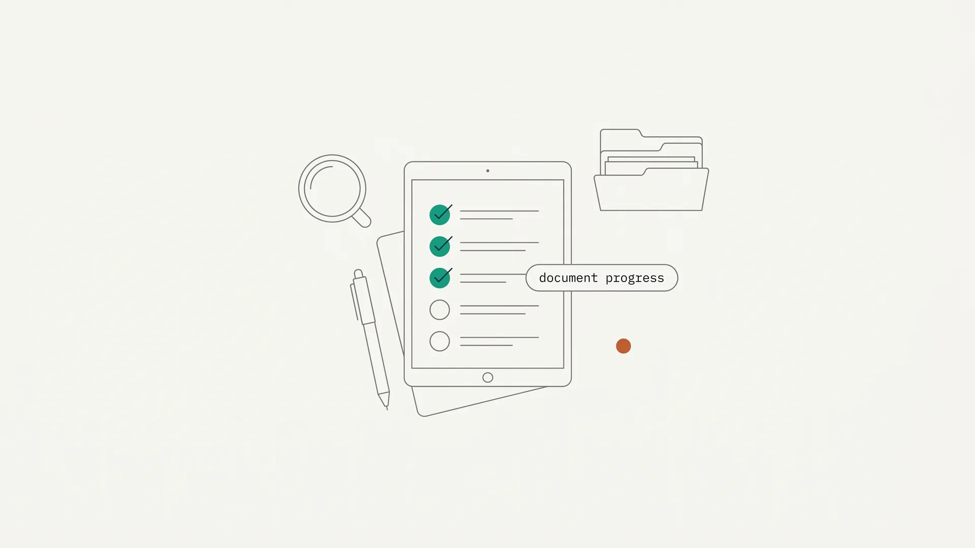 Professional reviewing client intake documents on a tablet